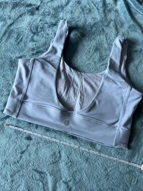 PARAGON Light Blue Scoop Neck Sports Bra